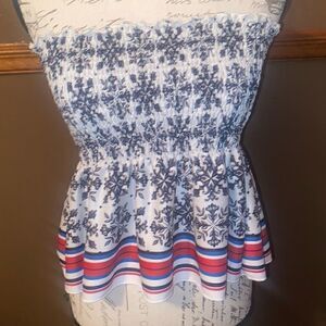 NEW ZARA Smocked Tube Top